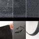 Absorbent Non-Slip Entrance Doormat 90x150 cm, Black