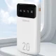 Dudao K6Pro+ 20000mAh Power Bank with 4 Built-in Cables, White