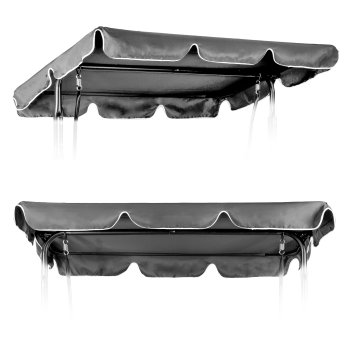 Waterproof Garden Swing Replacement Canopy 200x120 cm MultiGarden, Grey