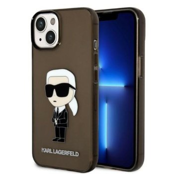 Apple iPhone 14 Plus 6.7" Karl Lagerfeld Ikonik Karl Case Cover, Black