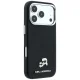 Karl Lagerfeld Grained Heads Metal MagSafe Case for iPhone 17 / 18 Pro Max - Black