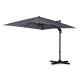 Plonos 488300 saliekams dārza saulessargs 420 cm ar pārvalku, grafīts