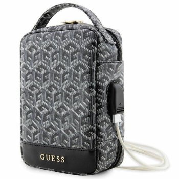 Guess Laptop Backpack Bag Rucksack, Black Gcube Stripe