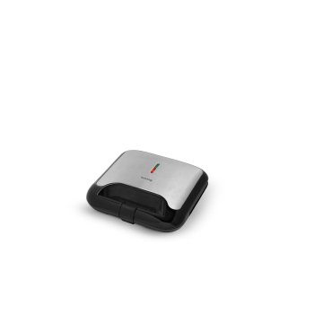 Huslog GentleBite 750W Sandwich Maker, silver