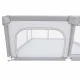 Foldable Baby Playpen - Play Area, 180x200 cm, Grey