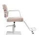 Hairdressing Chair Gabbiano Porto Beige with White Base