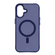 3mk Smoke MagCase dėklas iPhone 16 su MagSafe, mėlynas pusiau permatomas
