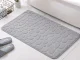 Soft Bathroom Rug 80x50 cm, Grey