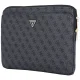 Guess Sleeve 4G Zipper Pocket Triangle Logo 14\" Laptop Bag - Black