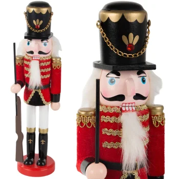 Wooden Nutcracker Christmas Figurine 30 cm