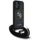 Guess 4G Big Logo Cord Strap Crossbody Case for iPhone 16 Plus Black