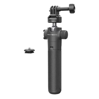 PGYTECH P-GM-218 Tripod and Selfie Stick for Action Cameras, Black