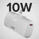 SBS EcoPower 5000 mAh 10W Powerbank with Built-in USB-C, White