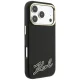 Karl Lagerfeld Grained Resin Signature Logo MagSafe Case for iPhone 18 Pro Max / 17 Pro Max - Black