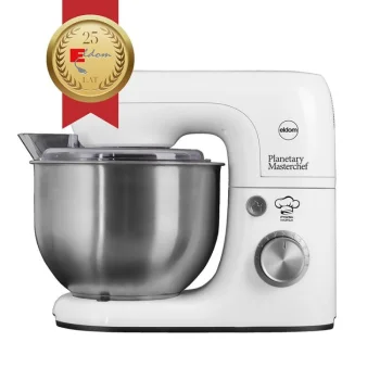ELDOM WRK1200 Planetary Stand Mixer, 5 L, 1500 W, White