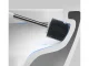 Silicone Toilet Brush with Holder, Wall-Mounted/Freestanding, White/Grey