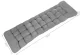 Garden Chaise Lounger Quilted Pillow Folding Chair Cushion, Gray