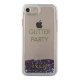 Apple iPhone 8 / 7 / SE (2020) (2022) 4.7\" Guess Liquid Glitter Party Case Cover (GUHCP7GLUQPU), Purple