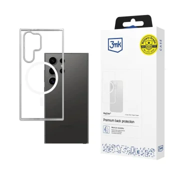 Samsung Galaxy S24 Ultra (SM-S928) 3MK MagCase Clear Case Cover, Transparent