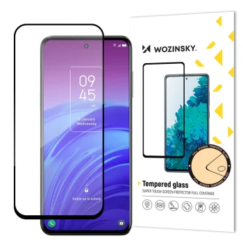 Wozinsky Full Glue Tempered Glass for TCL 20L with Black Frame