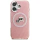 Karl Lagerfeld IML Glitter Karl & Choupette Heads MagSafe Case for iPhone 16 - Pink