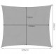 Gardlov 23162 Garden Patio Waterproof Sun Shade Sail Awning Canopy 3x2m, Gray