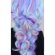 Синтетические волосы Soulima Ombre, сине-фиолетовые, 60 см