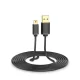 Ugreen USB to mini USB Cable, 480 Mbps, 3 m, Black