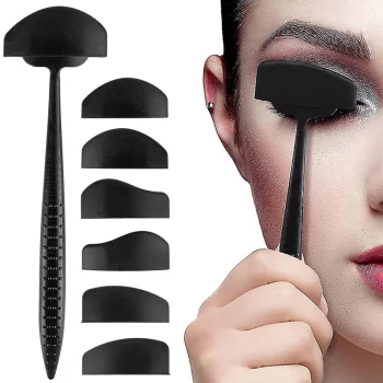 Silicone Eye Makeup Stencil Set, Black