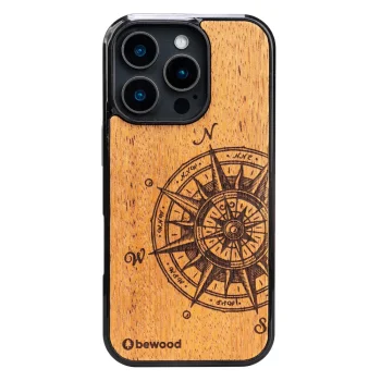 Bewood Wooden Case for iPhone 16 Pro TRAVELER MERBAU