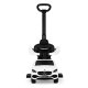 Mercedes C-Class 3-in-1 Ride-On Push Car with Interactive Steering Wheel, White