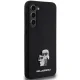 Karl Lagerfeld Samsung Galaxy S24+ Case Silicone Karl&Choupette Metal Pin, Black