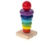 Wooden pyramid tower for Child development 13cm
