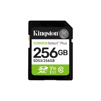 Kingston Canvas Select Plus Gen3 SDXC Memory Card 256GB 150MB/s UHS-I U1 V10 C10