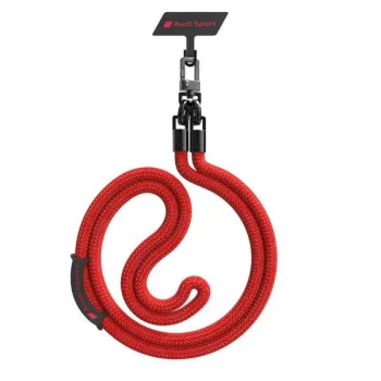 Audi Universal Crossbody Phone Lanyard 120cm x 10mm - Red