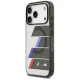 BMW M IML Metal Buttons Tricolor Lines MagSafe Case for iPhone 17 Pro, Gray
