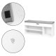 ModernHome WYJ-249 Shoe Cabinet with Seat and 3 Shelves, White