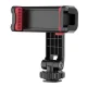 Ulanzi ST-06S Phone Holder with 1/4\" Thread and Dual Cold Shoe Mounts - Black