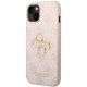 Guess 4G Big Metal Logo case for iPhone 15 - pink