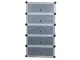 Modular Shoe Cabinet, 5 Tiers, Black