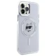 Karl Lagerfeld IML Metal Choupette Head MagSafe Case for iPhone 12 / 12 Pro, White