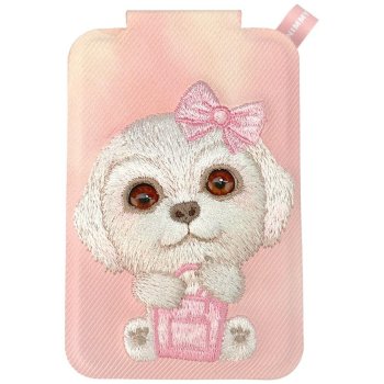 Nimmy New Big-Eye Cute Pets 2.0 Dog Magnetic Wallet with Stand Pink