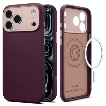 Spigen Nano Pop MagSafe dėklas iPhone 18 Pro / 17 Pro, Dark Cherry