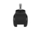 Office Chair Replacement Rubber Wheels 5 pcs, Black