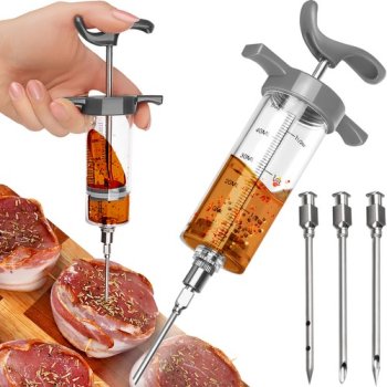 Meat Injector with 3 Needles Ruhhy 23055