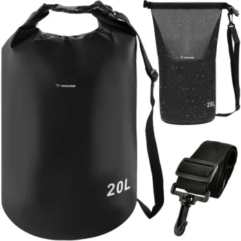 Trizand 20L Waterproof Dry Bag, Black