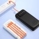 Внешний аккумулятор Dudao K6Pro 10000mAh со встроенными кабелями, белый