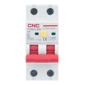 Residual Current Breaker with Overcurrent (RCBO), 2P, 25A, Class C, 30mA, 6kA