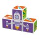 Educational Toy Cube Set Puzzle Magnetic Blocks Transport + 7 cards