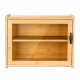2-Tier Bamboo Bread Box, Large Capacity Bread Holder for Kitchen Countertop Storage